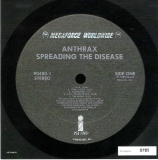 Anthrax - Spreading The Disease, Side One Vinyl Sticker